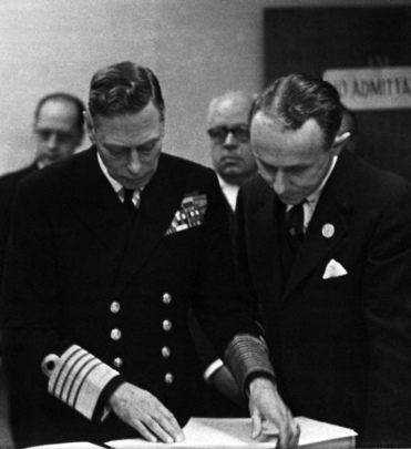 King George VI, the First Official United Nations Visitor