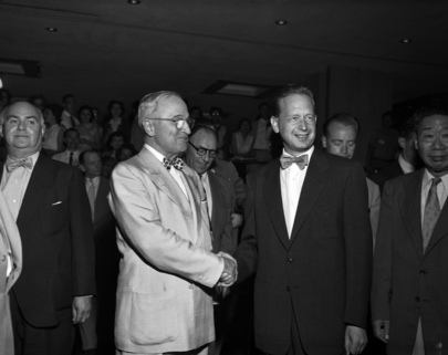 Former President Harry S. Truman Visits United Nations