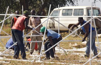UN Engineers Erect Police Post in Chad