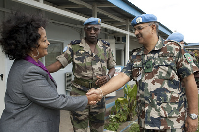 UNMIS Force Commander Meets Head of MONUC Office in North Kivu