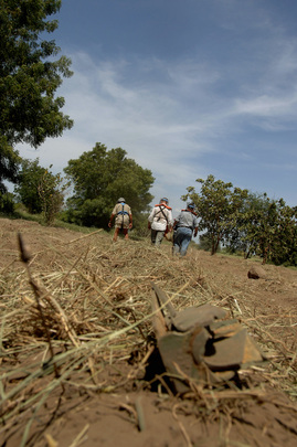 Armor Group Engineers/Technicians Inspect Demining Activities