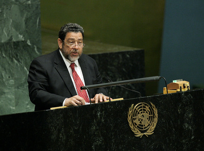 Prime Minister of Saint Vincent Addresses General Assembly on Financial Crisis