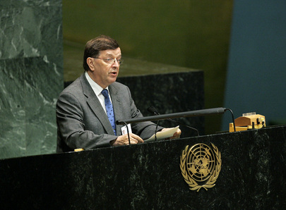 Development Minister of Finland Addresses General Assembly on Financial Crisis