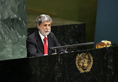 External Relations Minister of Brazil Addresses General Assembly on Financial Crisis