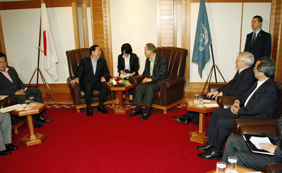 Secretary-General Meets Komei Party Chief Representative
