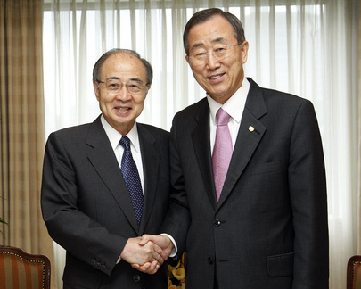 Secretary-General Meets Representative of Japan to Sri Lanka