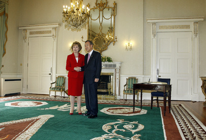Secretary-General Meets President of Ireland
