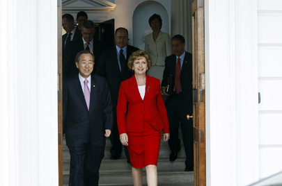 Secretary-General Meets President of Ireland 