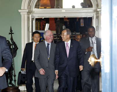 Secretary-General Leaves Dublin Castle
