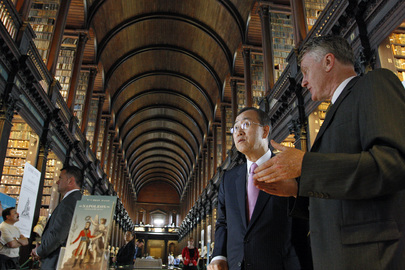 Secretary-General Tours Trinity College Library Building 