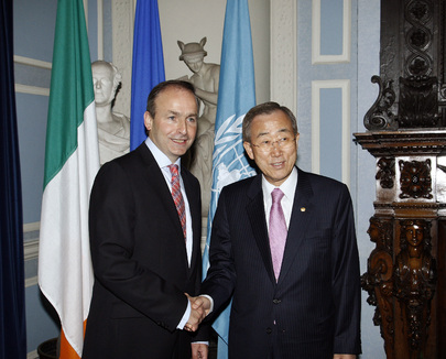 Secretary-General Meets Foreign Minister of Ireland