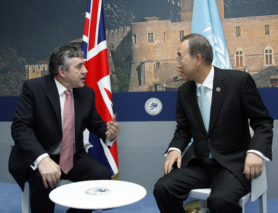 Secretary-General Meets U.K. Prime Minister