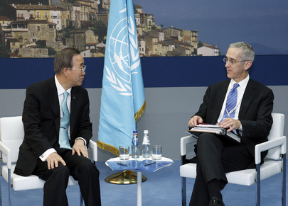 Secretary-General during Television Interview on Climate Change 