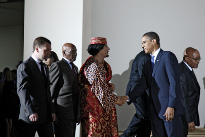 U.S. President Greets President of Libya