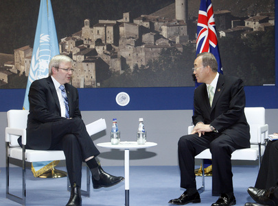 Secretary-General Meets Prime Minister of Australia