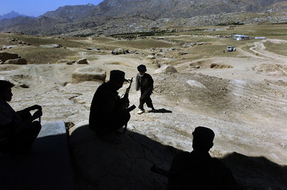 Afghanistan National Police on Guard