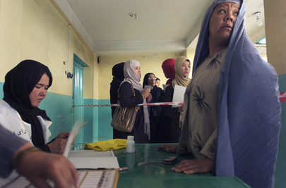 Afghanistan Holds Presidential and Provincial Council Elections