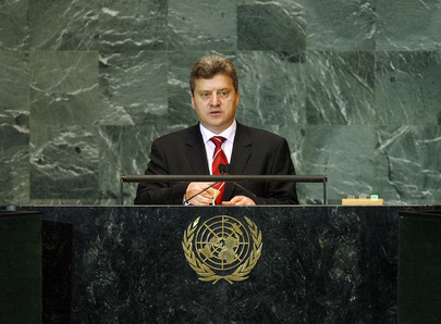 President of Former Yugoslav Republic of Macedonia Addresses General Assembly