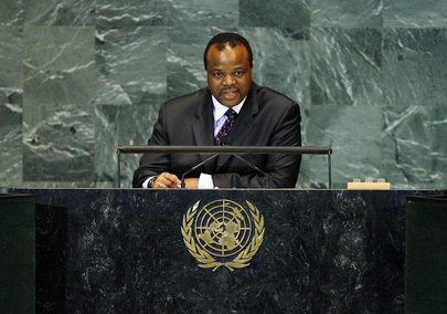 King of Swaziland Addresses General Assembly