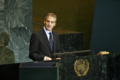 Foreign Minister of Norway Addresses General Assembly