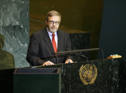 Chairman of Delegation of Denmark Addresses General Assembly