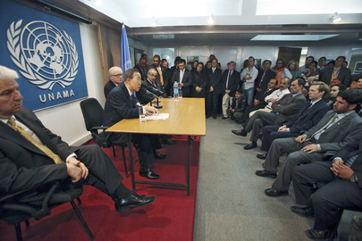 Secretary-General Visits Kabul Following Attack on UN Staff