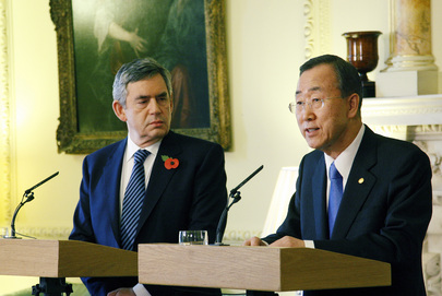 Secretary-General and U.K. Prime Minister Brief Media