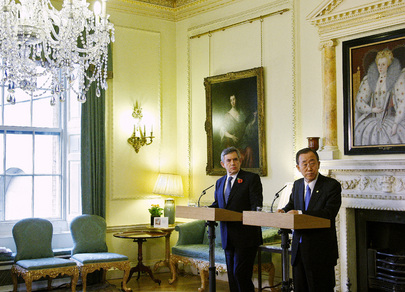 Secretary-General and U.K. Prime Minister Brief Media