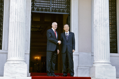 Secretary-General Meets Greek Prime Minister