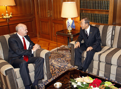Secretary-General Meets Prime Minister of Greece