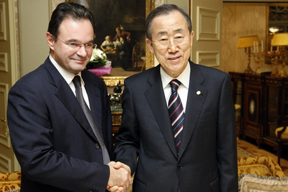 Secretary-General Meets Greek Finance Minister