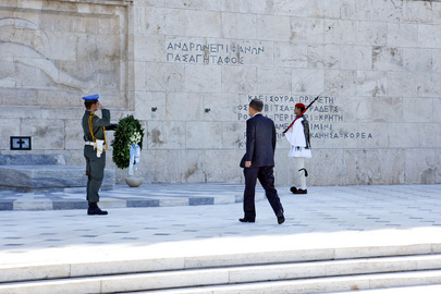 Secretary-General Attends Wreath-Laying Ceremony in Athens