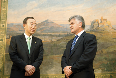 Secretary-General Meets President of Greek Parliament