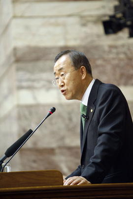 Secretary-General Addresses Greek Parliament