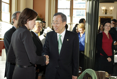 Secretary-General Meets UN Staff and Greek UNA in Athens