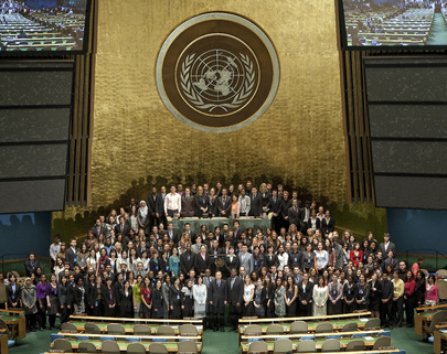 Secretary-General Meets UN Interns