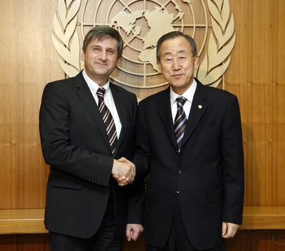 Secretary-General Meets Foreign Minister of Austria