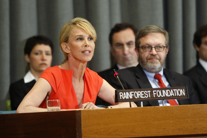 Rainforest Foundation Co-Founder Addresses General Assembly