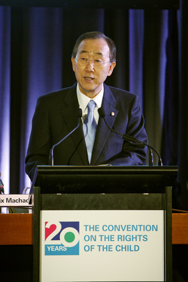 Secretary-General Speaks at 20th Anniversary for Convention on Rights of Child