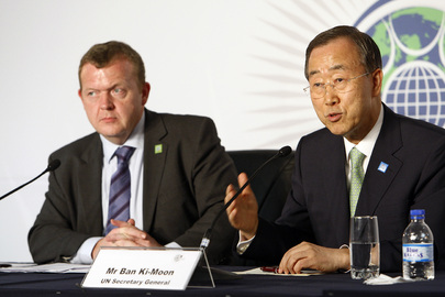 Secretary-General and Danish Prime Minister Brief Media in Trinidad