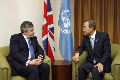 Secretary-General Meets British Prime Minister in Trinidad