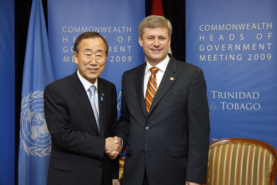 Secretary-General Meets Prime Minister of Canada in Trinidad