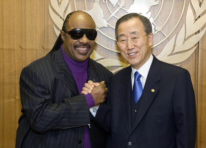 Secretary-General Appoints Stevie Wonder UN Messenger of Peace