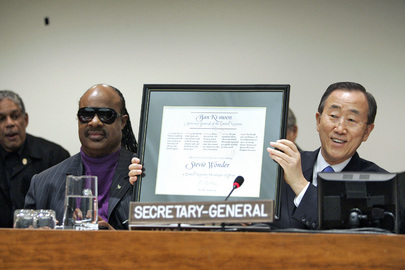 Secretary-General Announces Messenger of Peace Appointee Stevie Wonder