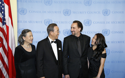 Secretary-General Meets New Goodwill Ambassador Nicolas Cage
