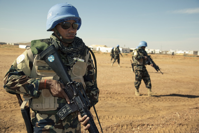Nepalese UNAMID Soldier Trains at Super Camp