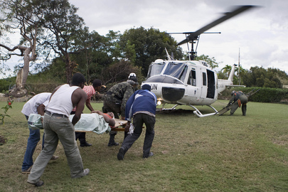 UN Mission in Haiti Assists Quake Victim