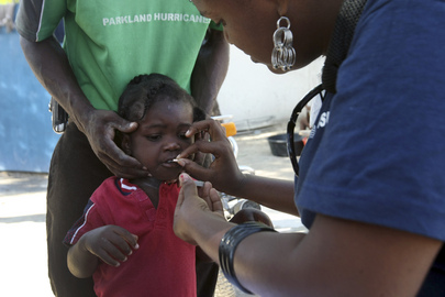 WHO-Trained Volunteers Assist Haitian Women and Children