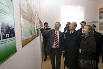 Secretary-General Visits Soviet Nuclear Test Site in Kazakhstan