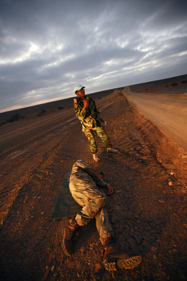MINURSO Officers Perform Training Exercises